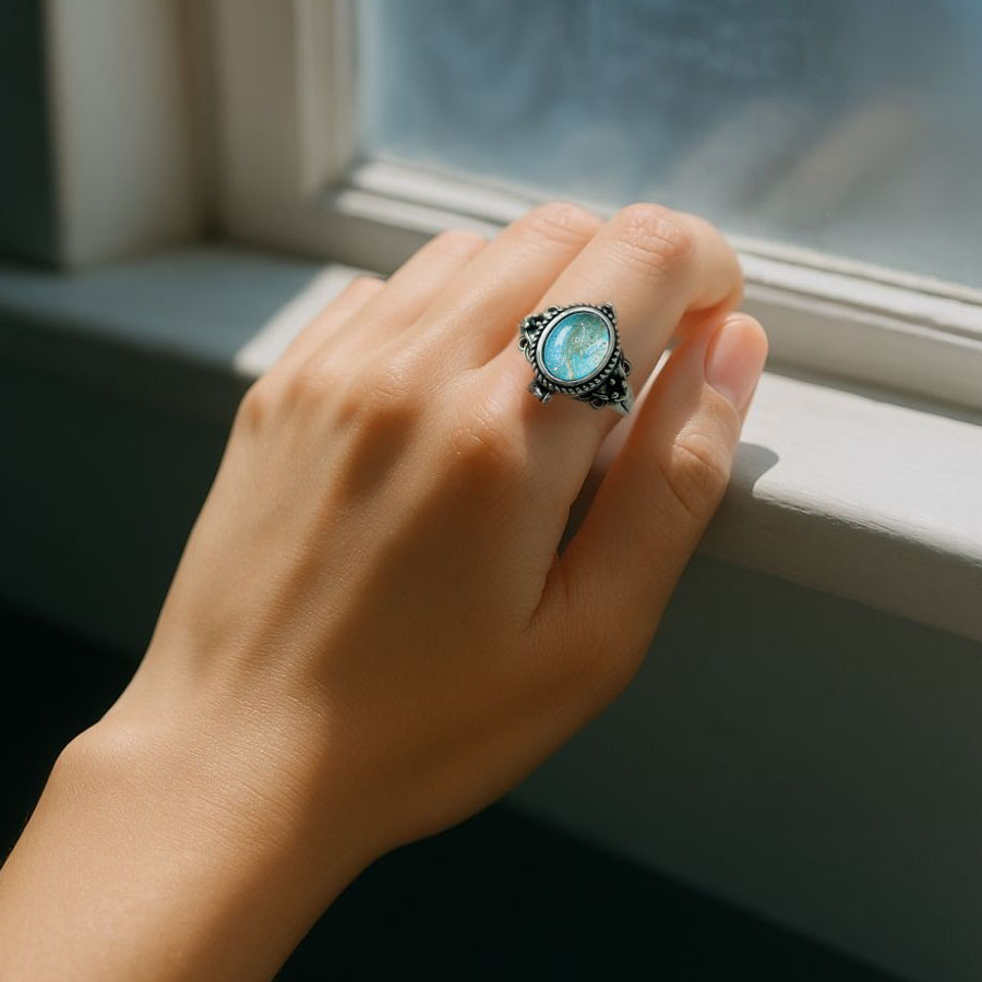 Vintage Rotating Keepsake Ring