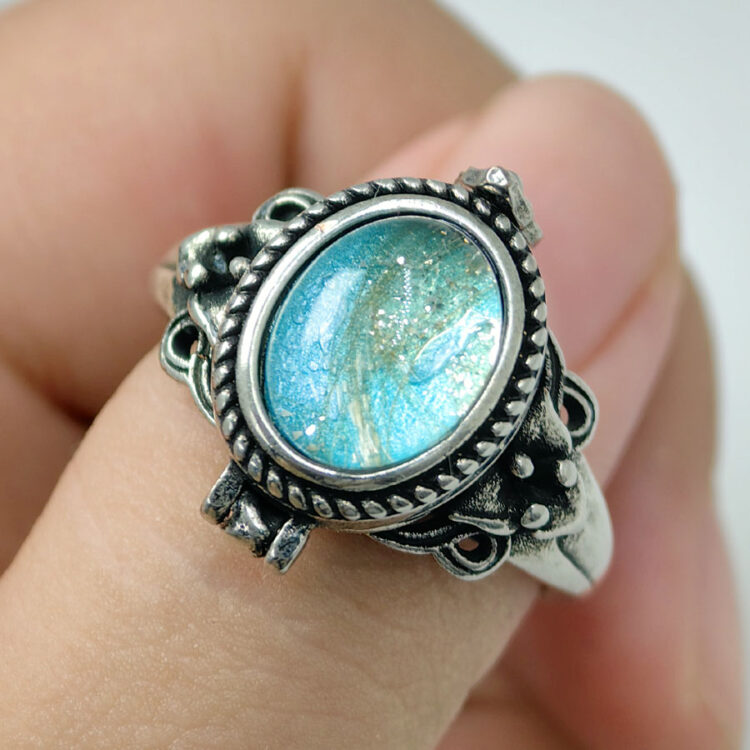 Vintage Rotating Keepsake Ring - 图片 2