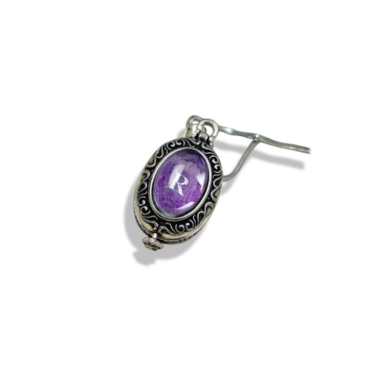 Vintage Gemstone Locket Necklace - 图片 6