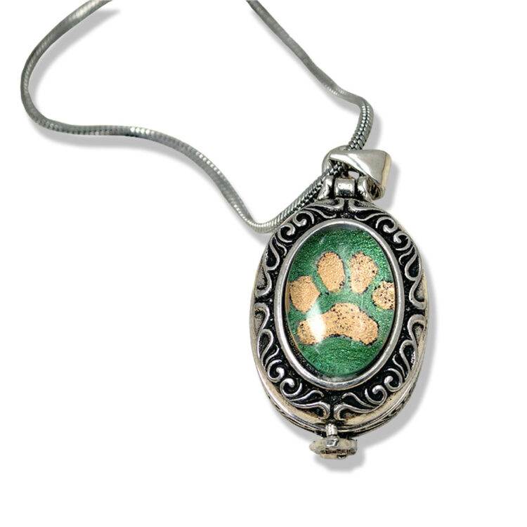 Vintage Gemstone Locket Necklace - 图片 3