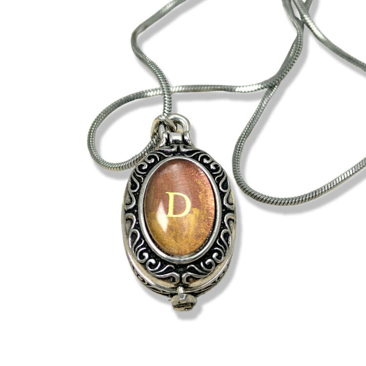Vintage Gemstone Locket Necklace - 图片 4