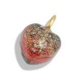 Garnet-Inspired Red Resin Bead