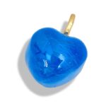 Blue Agate-Inspired Resin Bead